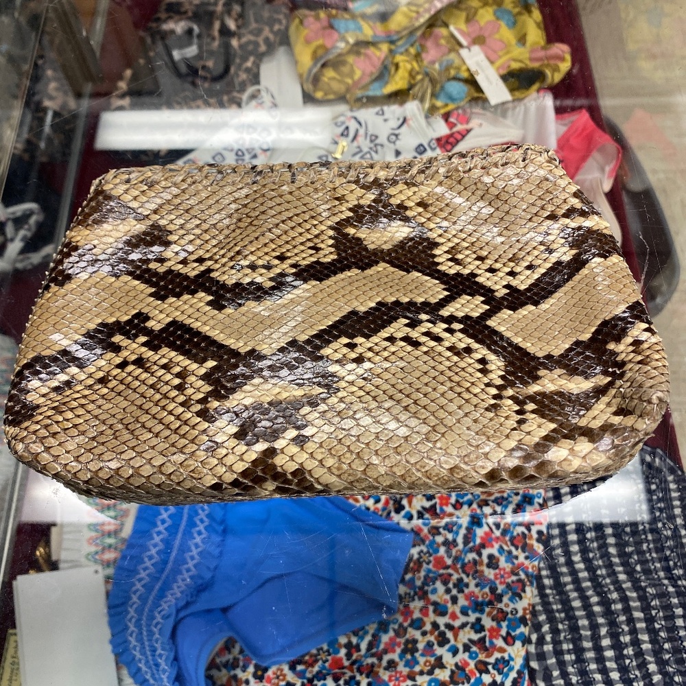Nancy Gonzalez Python Clutch - image 1